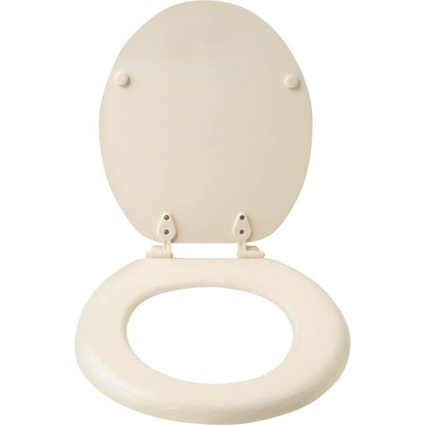 Prosource Toilet Seat Rnd Wood Bone T-17WM-B-3L